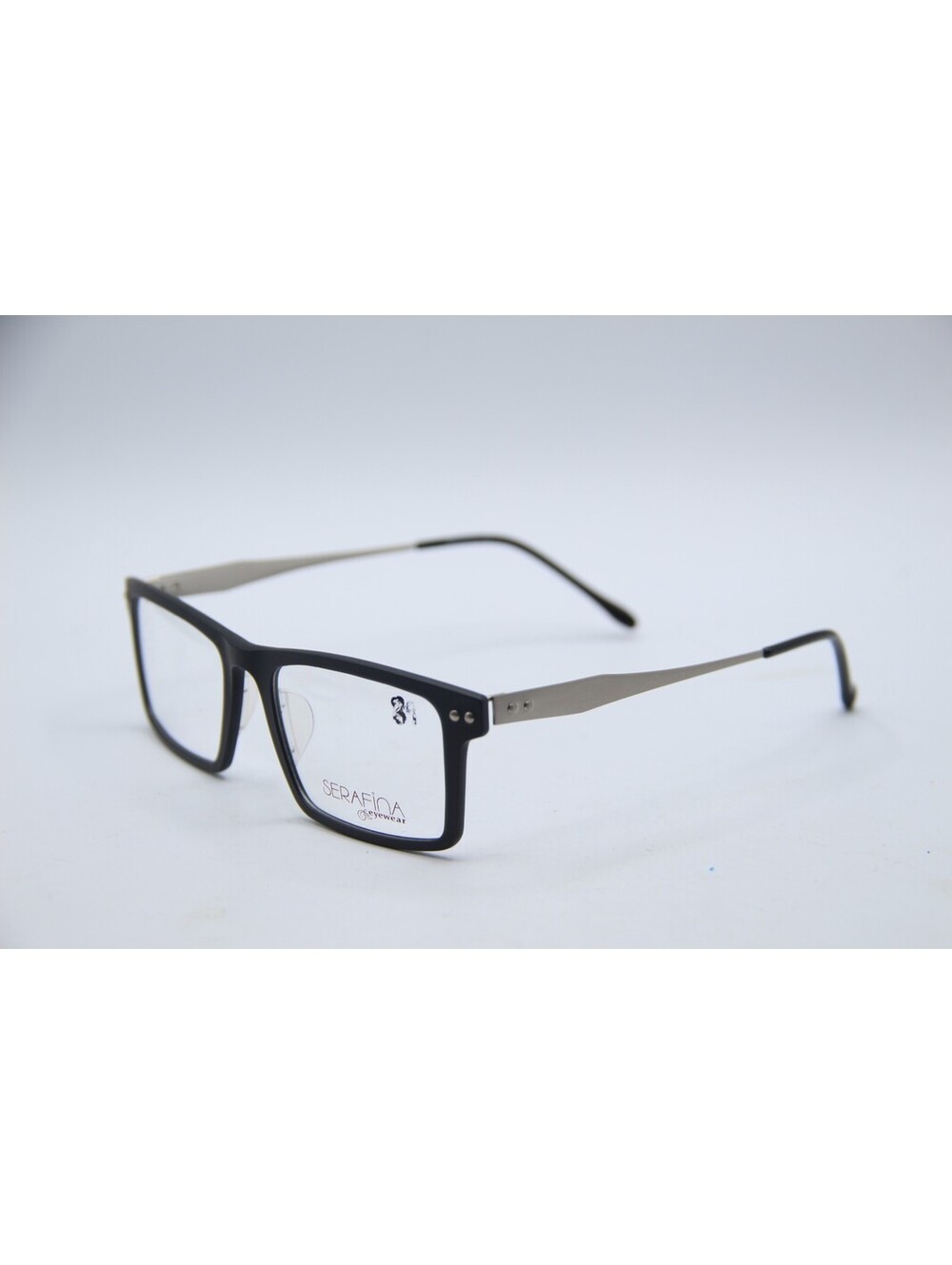 Serafina Andy Black Gray Authentic Eyeglasses 52-18